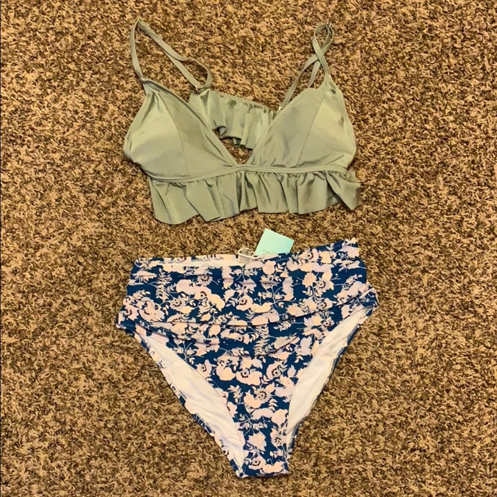 Two piece high waisted bikini